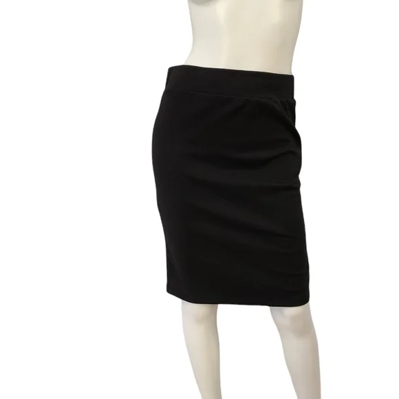 ECI Black Knit Stretch Skirt sz Small - Picture 3 of 6
